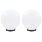 Vidaxl LED -pærelamper 2 stk Runde 25 cm PMMA