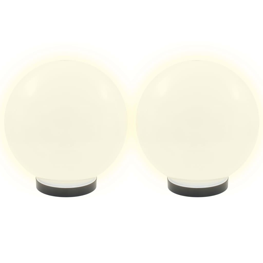 Vidaxl LED -pærelamper 2 stk Runde 25 cm PMMA