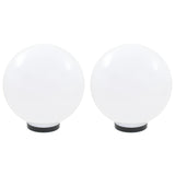 Vidaxl LED -pærelamper 2 stk Runde 30 cm PMMA