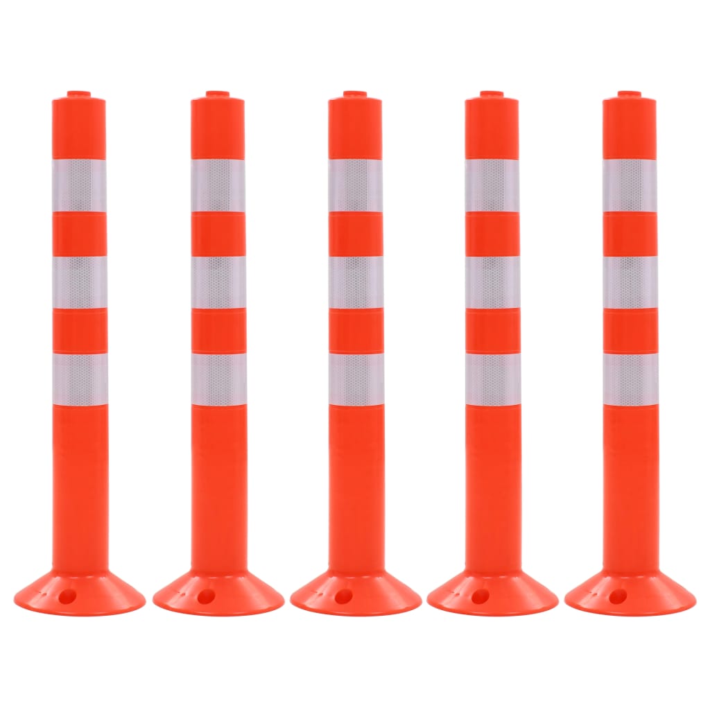 Vidaxl trafikbunker 75 cm plast 5 stk
