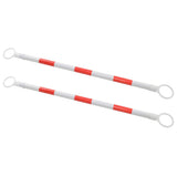Vidaxl pylonstænger sammenfoldelig 116-197 cm plast 2 m