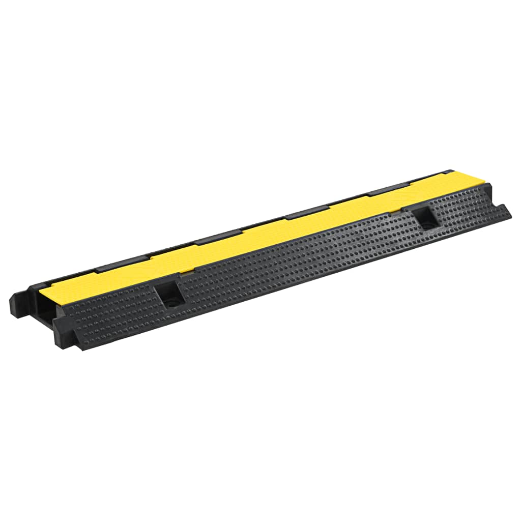 Vidaxl kabelbeskytter tærskler 1 tunnel 100 cm gummi 2 stk