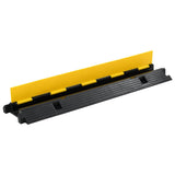 Vidaxl kabelbeskytter tærskler 1 tunnel 100 cm gummi 2 stk