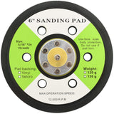 Vidaxl slibningspuder med 6 huller 15 cm 3 m
