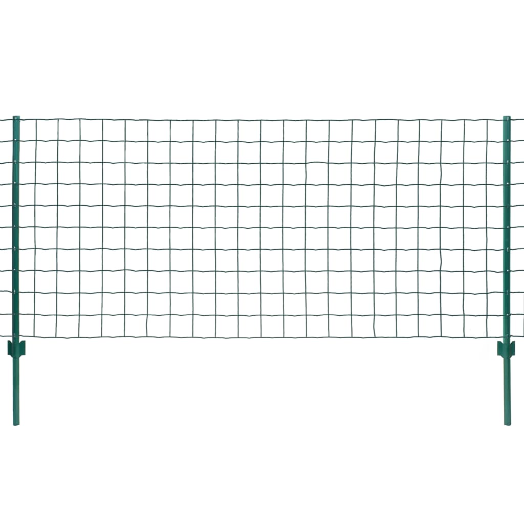 Vidaxl Euro HEK 20X1.2 M stålgrøn