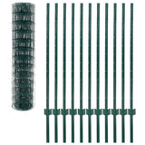 Vidaxl Euro HEK 20X1.2 M stålgrøn