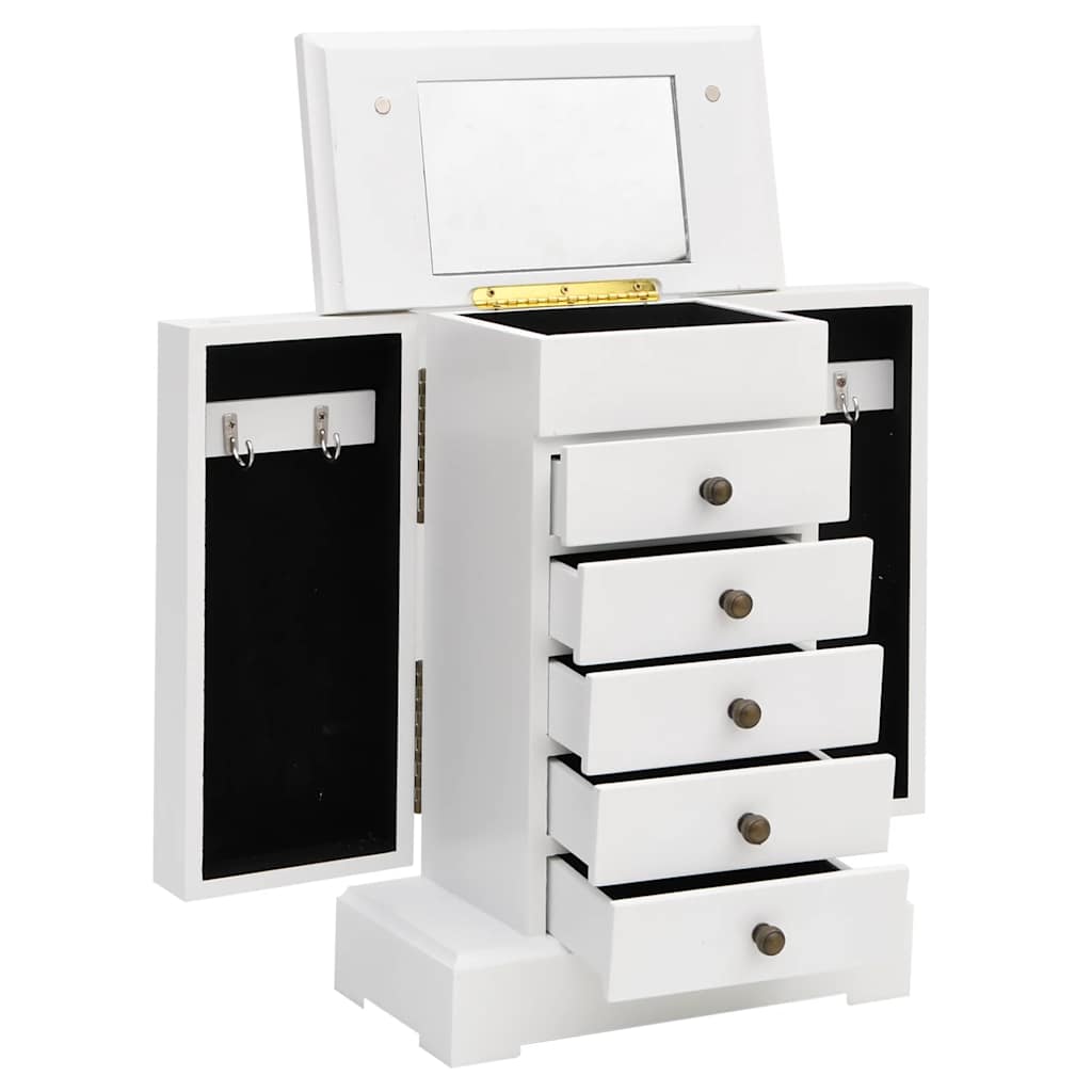 Vidaxl smykkeskrin med spejl 25x13.5x34 cm MDF