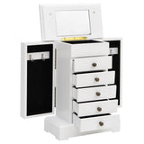 Vidaxl smykkeskrin med spejl 25x13.5x34 cm MDF