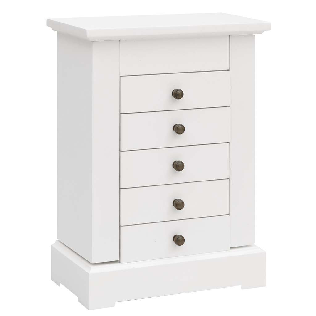 Vidaxl smykkeskrin med spejl 25x13.5x34 cm MDF