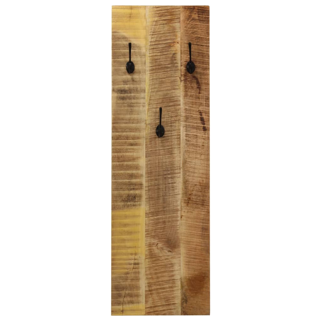 Vidaxx væg knagerækker 2 stk 36x110x3 cm massivt mangotræ