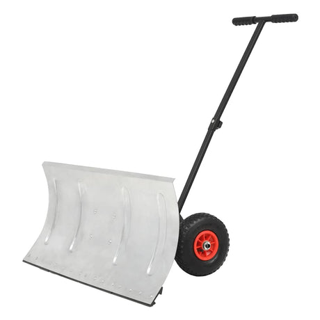 Vidaxl Snow Plough Hand Operated With Wheels 100x44 cm