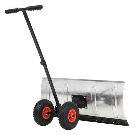 Vidaxl Snow Plough Hand Operated With Wheels 100x44 cm