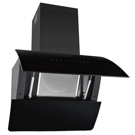 Vidaxl Wall Extractor Hood 756 m³ U 60 cm Rustfrit stål sort