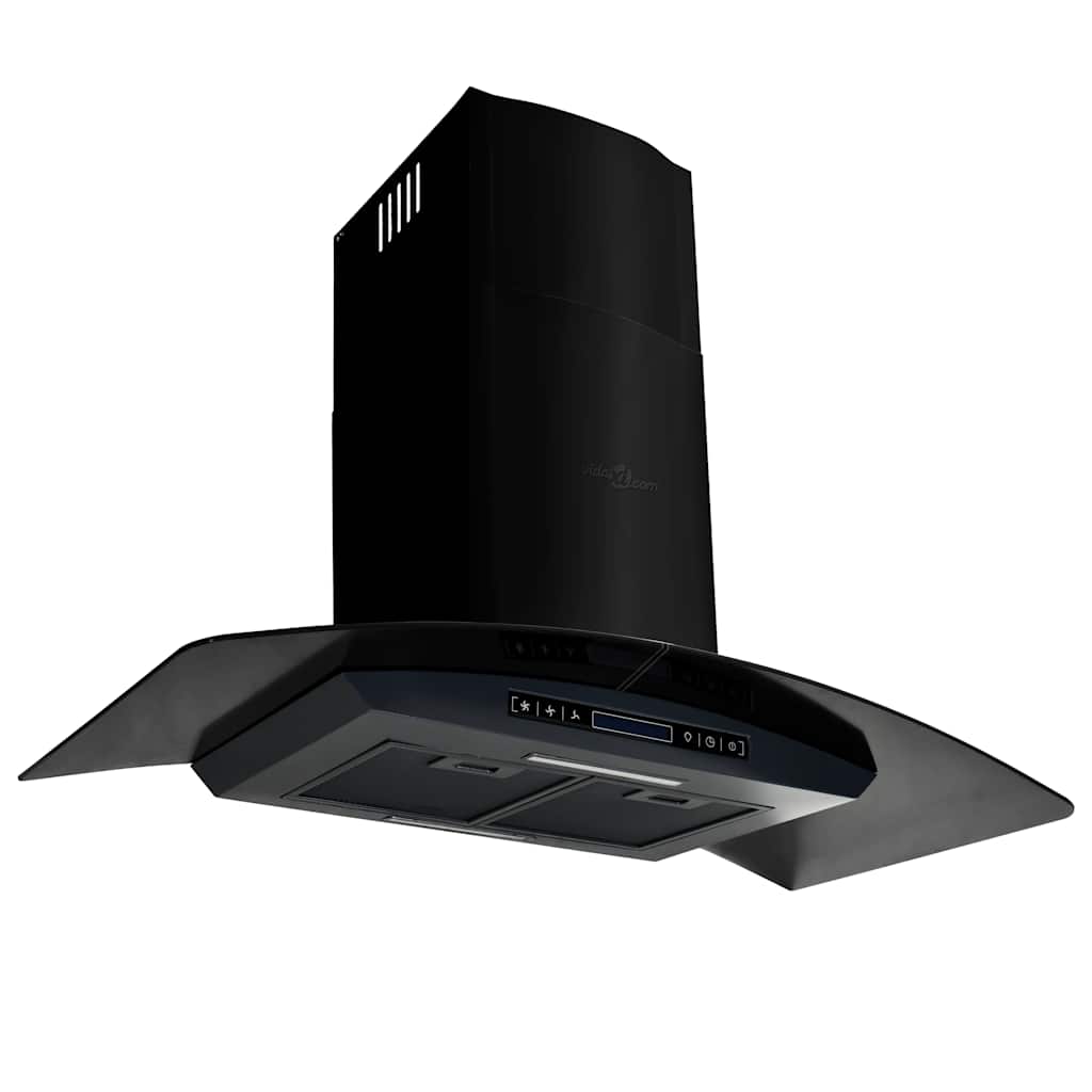 Vidaxl Wall Extractor Hood 756 m³ U 90 cm Rustfrit stål sort