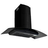 Vidaxl Wall Extractor Hood 756 m³ U 90 cm Rustfrit stål sort