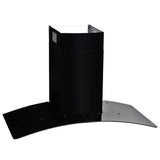 Vidaxl Wall Extractor Hood 756 m³ U 90 cm Rustfrit stål sort