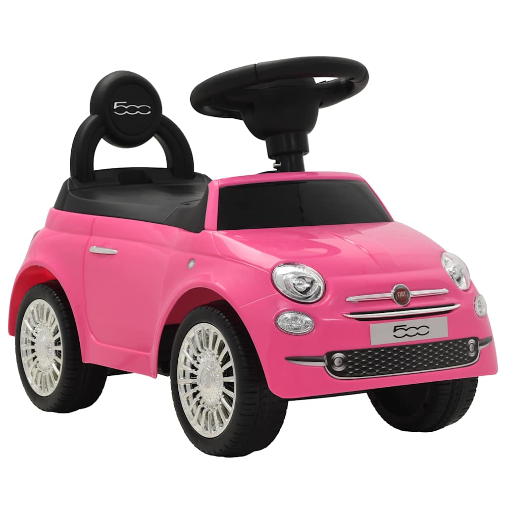 VidaXL løbebil Fiat 500 pink