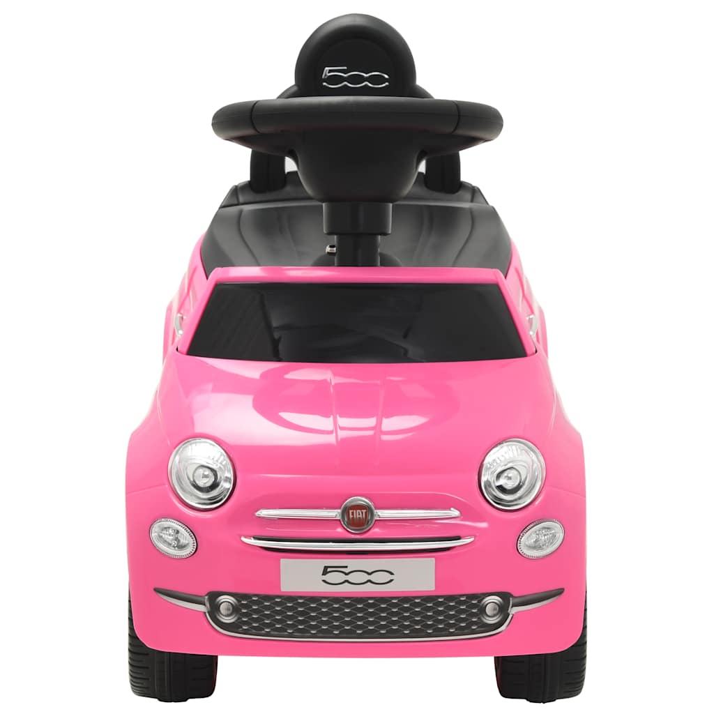 VidaXL løbebil Fiat 500 pink