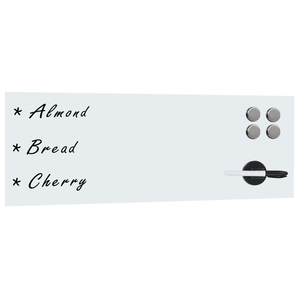 Vidaxx Wall Whiteboard Magnetic 60x20 cm glas