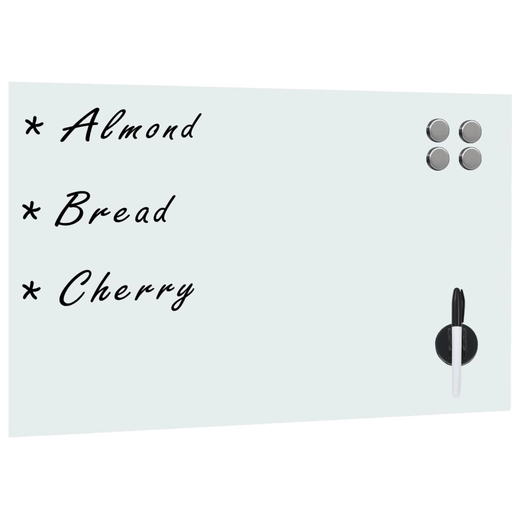 Vidaxx Wall Whiteboard Magnetic 60x40 cm glas
