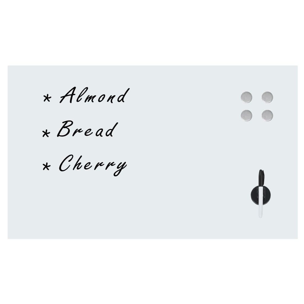 Vidaxx Wall Whiteboard Magnetic 100x60 cm glas