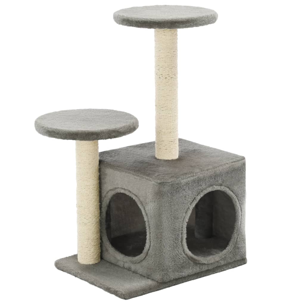 Vidaxl Cat Scratching Post med sisal skrabe stolper 60 cm grå
