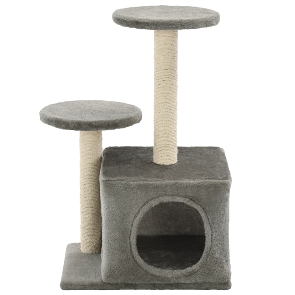 Vidaxl Cat Scratching Post med sisal skrabe stolper 60 cm grå