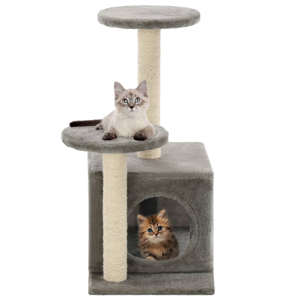 Vidaxl Cat Scratching Post med sisal skrabe stolper 60 cm grå