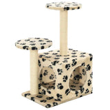 Vidaxl Cat Scratching Post med sisal skrabe stillinger 60 cm pootprints beige