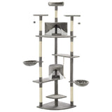 Vidaxl Cat Scraping Post med sisal skrabende stolper 203 cm grå og hvid