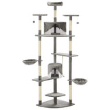 Vidaxl Cat Scraping Post med sisal skrabende stolper 203 cm grå og hvid