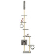 Vidaxl Cat Scratching Post med sisal skrabe stolper 260 cm grå