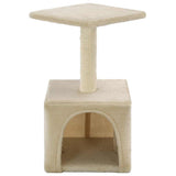 Vidaxl Cat Scratching Post med sisal skrabe stolpe 55 cm beige