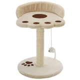 Vidaxl kattenkrabpaal mødte sisal krabpaal 40 cm beige en bruin