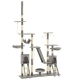 Vidaxl Cat Scraping Post med sisal skrabende stillinger 230-250 cm grå