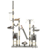 Vidaxl Cat Scraping Post med sisal skrabende stillinger 230-250 cm grå