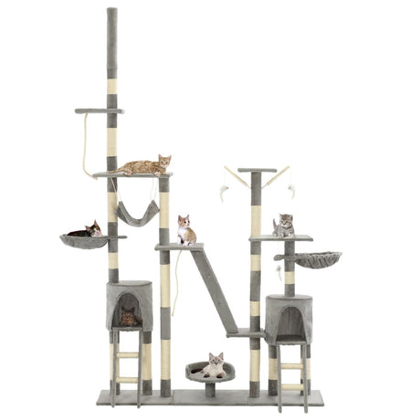 Vidaxl Cat Scraping Post med sisal skrabende stillinger 230-250 cm grå