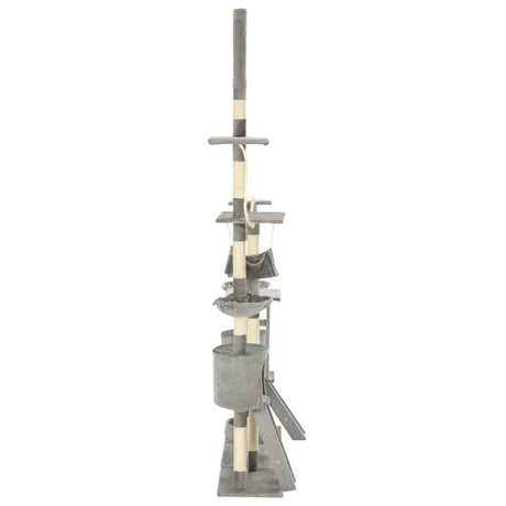 Vidaxl Cat Scraping Post med sisal skrabende stillinger 230-250 cm grå