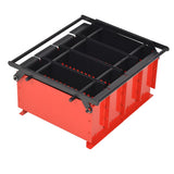 Vidaxl Briquetten Press til papir 38x31x18 cm stål sort og rød
