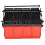 Vidaxl Briquetten Press til papir 38x31x18 cm stål sort og rød