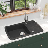Vidaxl Sink Single Bowl of Granite Black