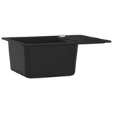 Vidaxl Sink Single Bowl of Granite Black