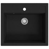 Vidaxl Sink Single Bowl of Granite Black