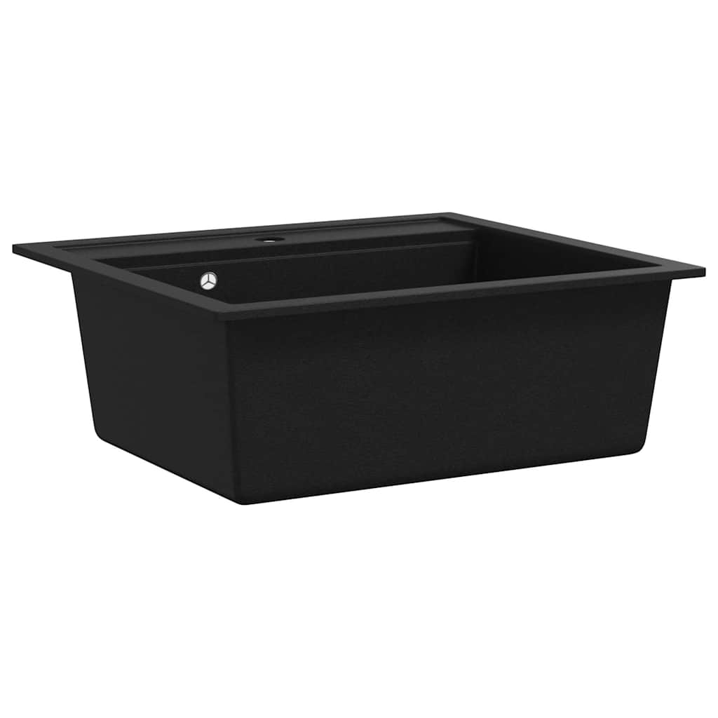 Vidaxl Sink Single Bowl of Granite Black