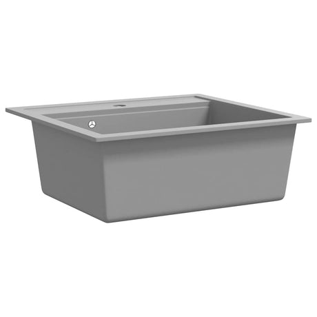 Vidaxl Sink Single Bowl med granitgrå