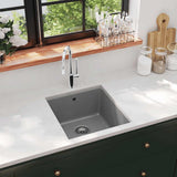 Vidaxl Sink Single Bowl med granitgrå