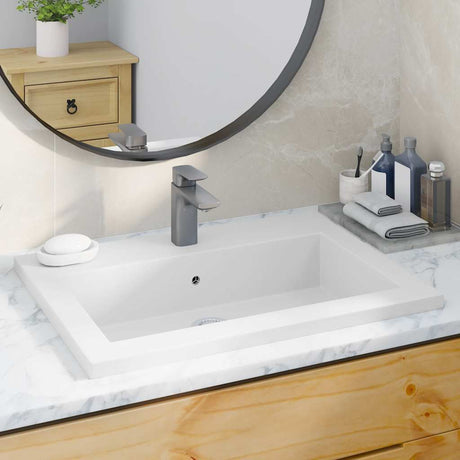 Vidaxl Washbasin 600x450x120 mm granit hvid