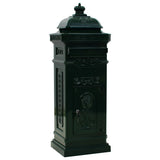 Vidaxl Pilaar Mailbox Vintage Style Rust Resistent Aluminium Green