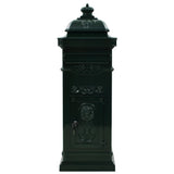 Vidaxl Pilaar Mailbox Vintage Style Rust Resistent Aluminium Green
