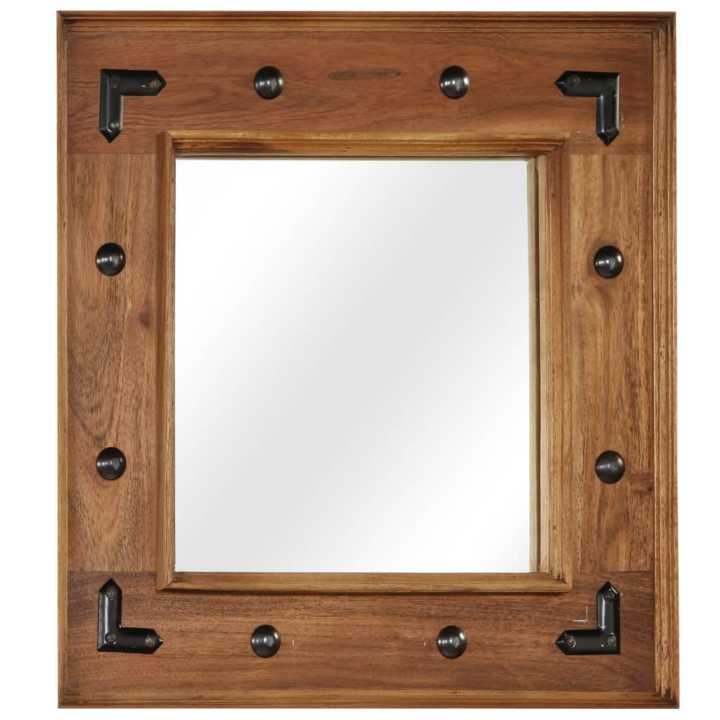 Vidaxx Mirror 50x50 cm Solid Acacia Wood